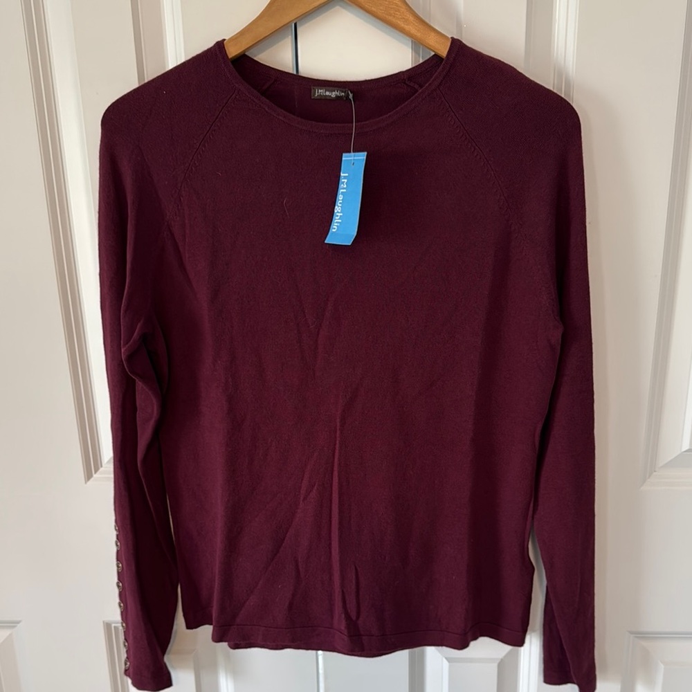 NWT J. McLaughlin Cotton Jamey Sweater